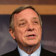 Sen. Dick Durbin (D-Ill.) speaks at a press conference Oct. 16. (Andrew Burton/Getty Images)